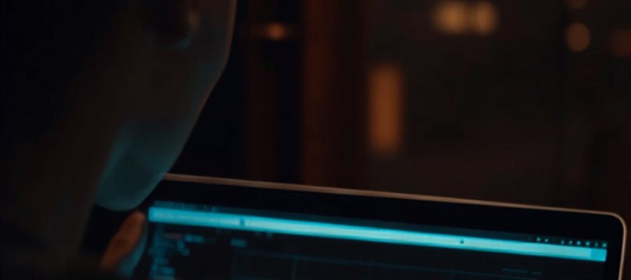Análisis de métricas de campañas publicitarias en una laptop